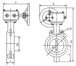 双法兰对夹软密封蝶阀 双法兰对夹软密封蝶阀