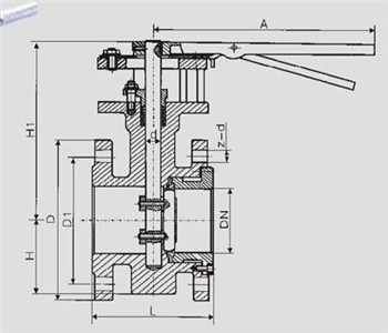 手动硬密封蝶阀 手动硬密封蝶阀
