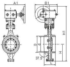 焊接式硬密封蝶阀 焊接式硬密封蝶阀